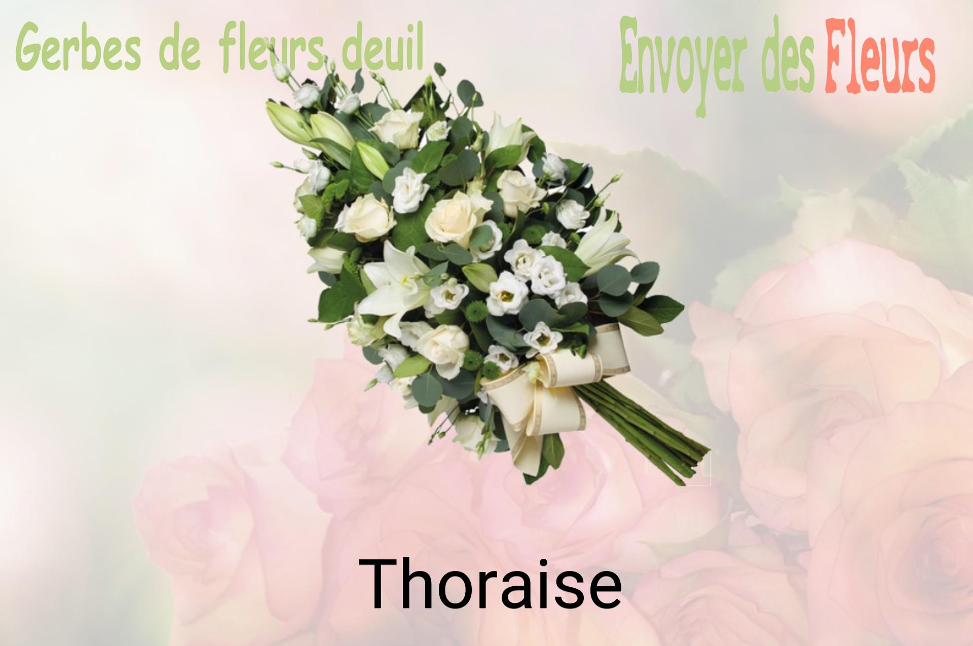 Gerbe de fleurs de deuil livrée à Thoraise